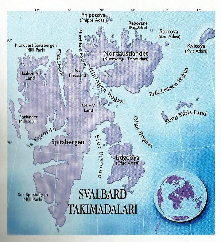 Svalbard harita